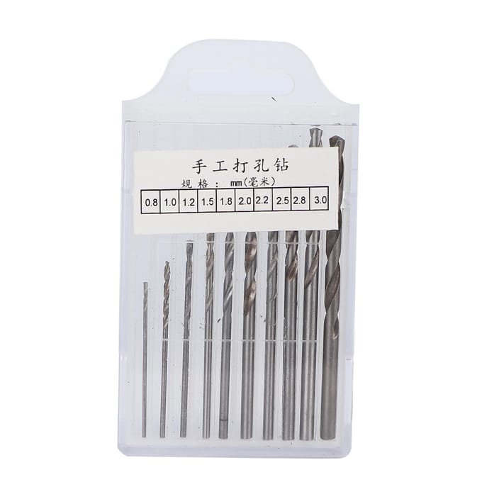 Handboor Set Hoge Koolstofstaal Pin Vise Boorbitset voor Hars Epoxy Knutselen Sieraden