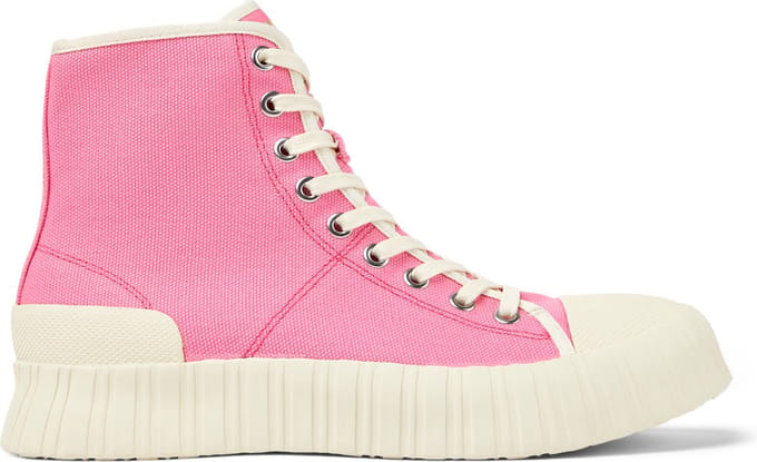 HighTop Canvas Sneakers Casual Style - Pink