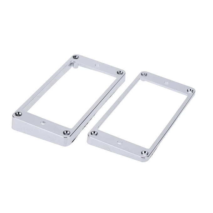 Verchroomd Plastic Gitaar Pickup Frame Montage Ring voor LP Gitaar Zilver zilver