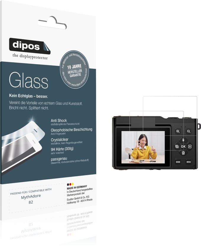 dipos – 2x Pantserfolie geschikt voor MythAdore 82 | 9H Screenprotector
