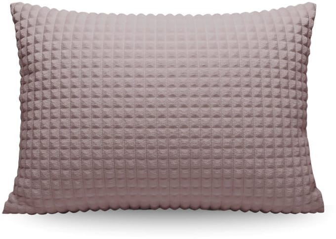 Zelesta Special Teddy Check Kussensloop Set van 2 - Oud Roze 60x70cm