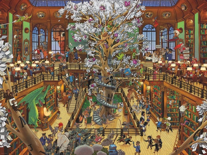 Oesterle, U: Library Puzzle 1500 Teile