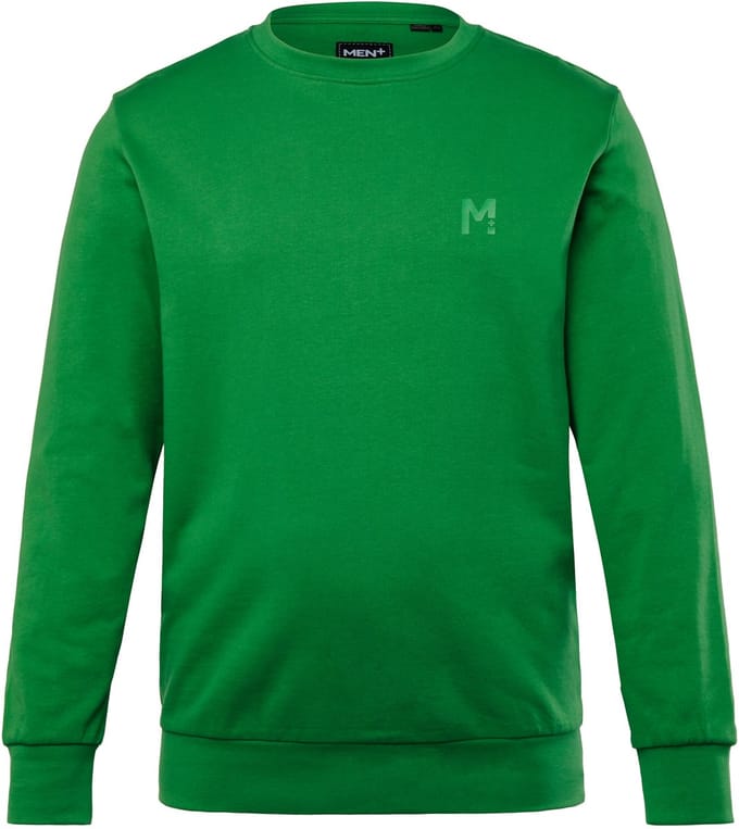 Men Plus - Heren - Sweatshirt basic ronde hals - Lichtgroen - Maat L