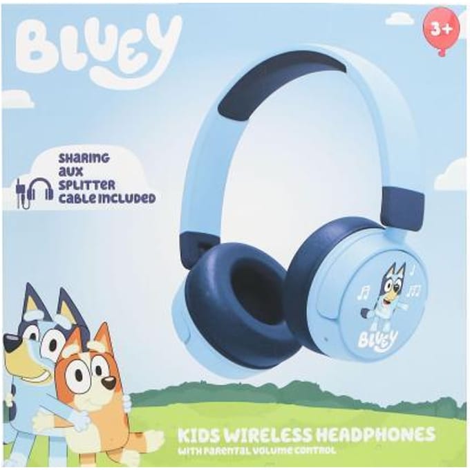 Bluey - draadloze kinderkoptelefoon - volumebegrenzing - lange batterijduur - microfoon - opvouwbaar - bluetooth
