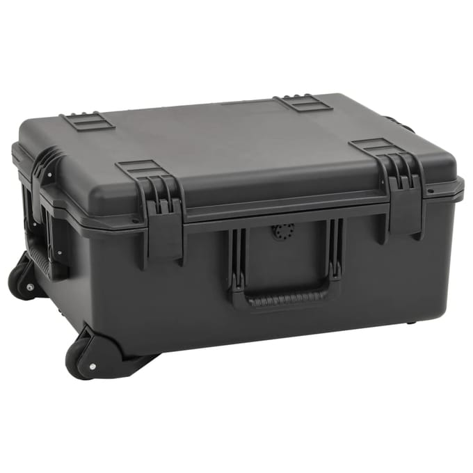 vidaXL - Flightcase - draagbaar - 62,5x50x28,5 - cm - PP - zwart