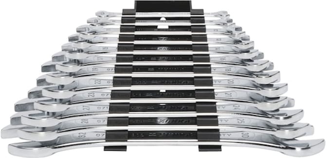 Wurth - Set dubbele steeksleutels - Dubbele steeksleutel, assortiment x 1 st Sleutelwijdte 6 x