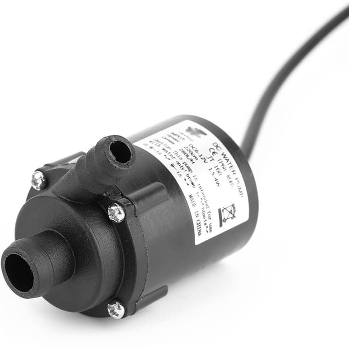 Lagedrukpomp DC 12V Micro Borstelloze Dompelmotor Waterpomp Zonnekoeling 200L H