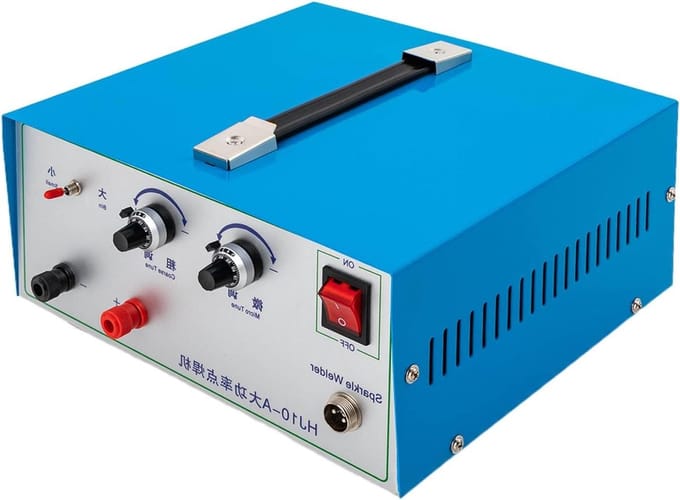 Puntlasmachine - Lasapparaat - Sieraden Maken - 9-traps Vermogen - 05-15 mm - Blauw