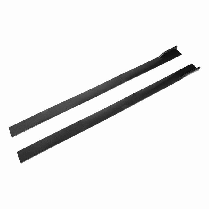 6 PIÈCES Jupe Latérale de Voiture Motif Fibre de Carbone Type 3 Sections Ailettes Diffuseurs Universel 2 M/6.56 FT gray