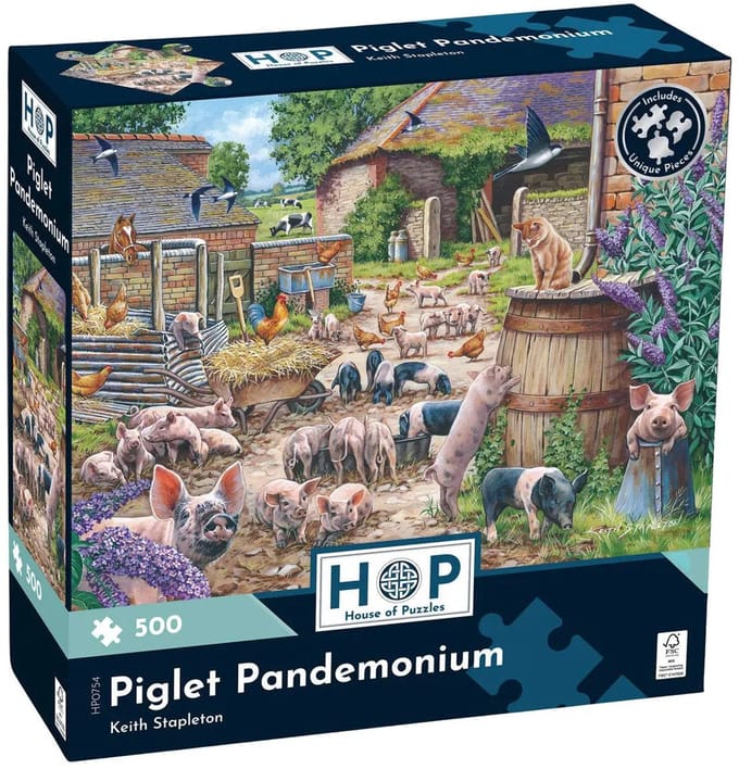 Piglet Pandemonium Puzzel 500 Stukjes