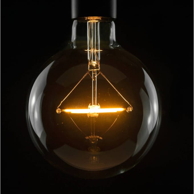 Segula LED glazen lamp E27 3W 2.200K dimbaar helder