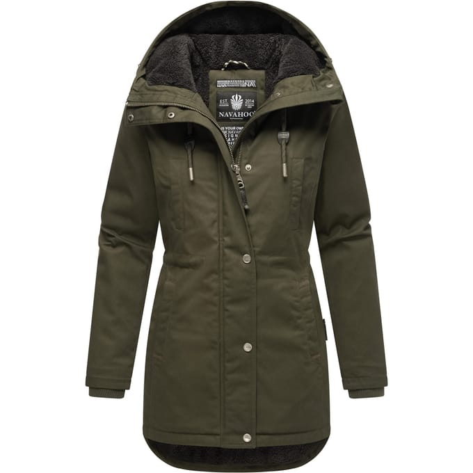 Navahoo Winterfunke dames winterjas met teddyvoering