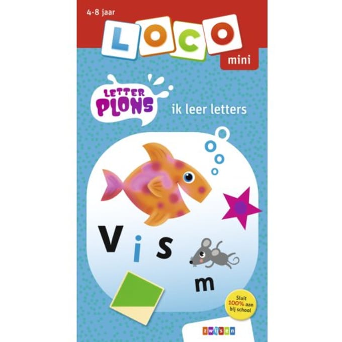 Loco mini Letterplons ik leer letters Educatieve boeken (spelletjes en raadsels)
