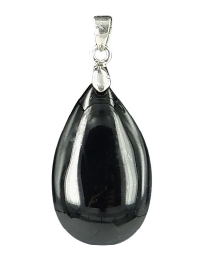 The drop of Obsidiaan zwart - hanger