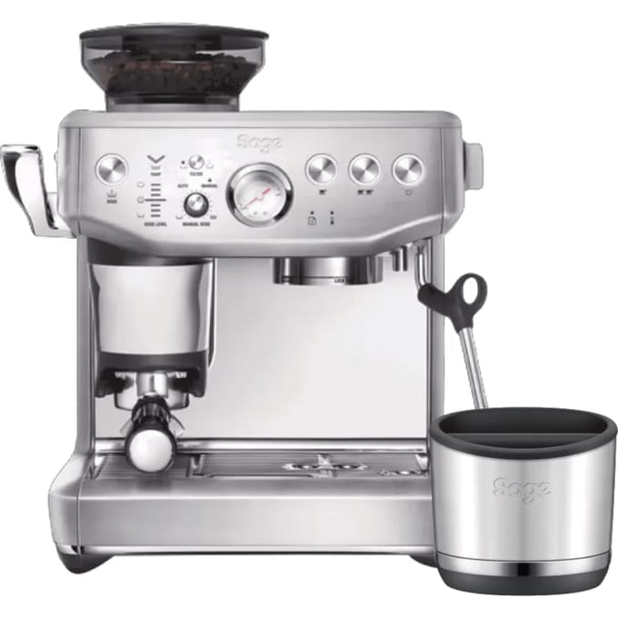 Sage Barista Express Impress Brushed Stainless Steel + uitklopbak