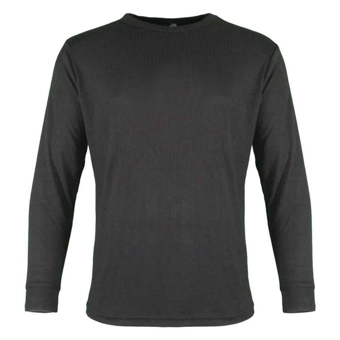 Warrior Thermo Herentop met lange mouwen (Zwart)
