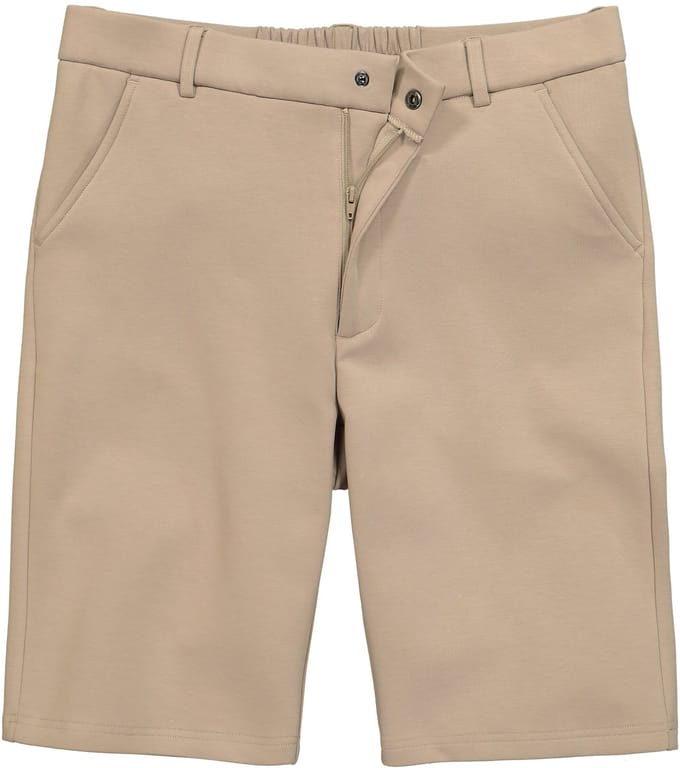 Men Plus - Heren - Chino-bermuda Bilbao FLEXLASTIC® tailleband tot 8XL - Zand - Maat 8XL