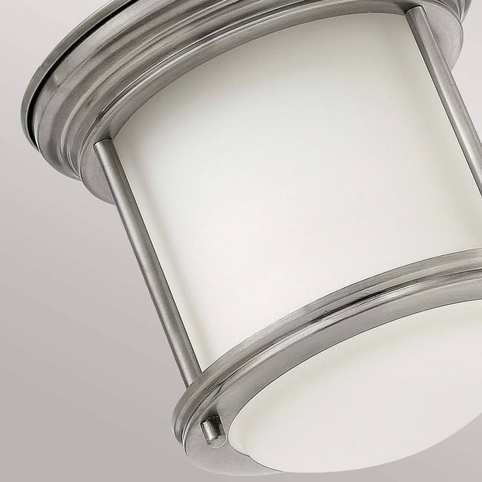 Hinkley LED Plafond Badkamerlamp Hadrian | 1X E27 Max 60W | IP44 | Dimbaar | Antique Nickel