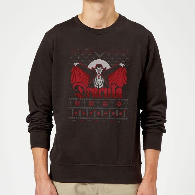 Universal Monsters Dracula Kersttrui - Zwart - S