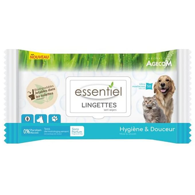 Essentiel Unscented Wipes - 50 Stuks