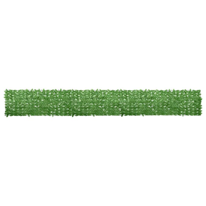 vidaXL - Balkonscherm - met - groene - bladeren - 600x75 - cm