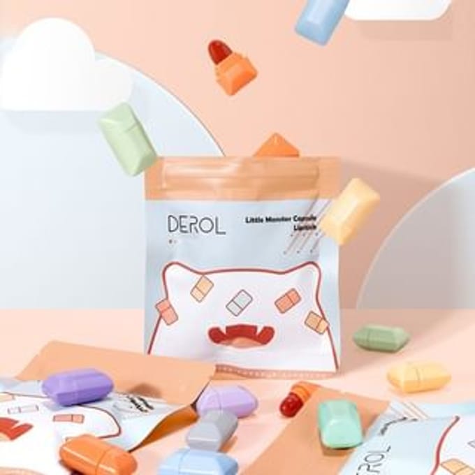DEROL - Set of 8: Little Monster Capsule Lipstick #1g*8pcs