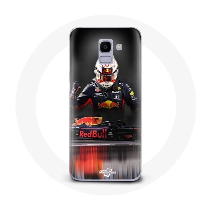 Coque - MANIACASE - Samsung Galaxy A8 2018 - Formule 1 - Max Verstappen - Protection Rigide
