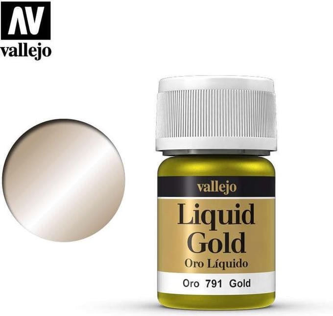 Vallejo Hobbyverf - 70791 Liquid Gold Verf potje - 35 ml