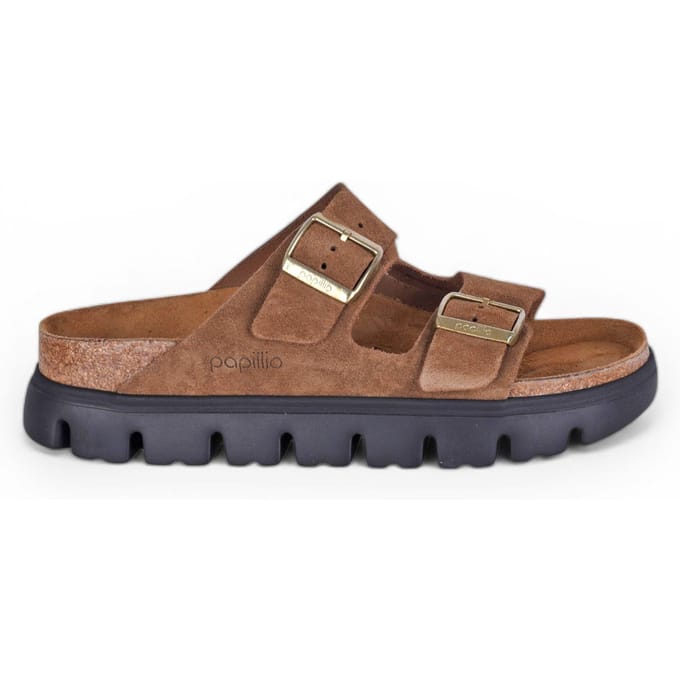 Dames suède leren sandalen met plateau Papillio Arizona