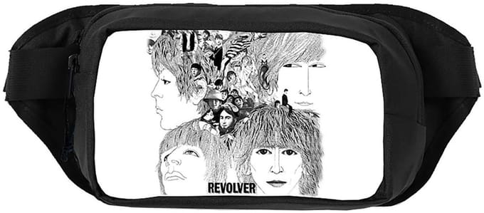 Rocksax The Beatles - Revolver Schoudertas - Wit/Zwart