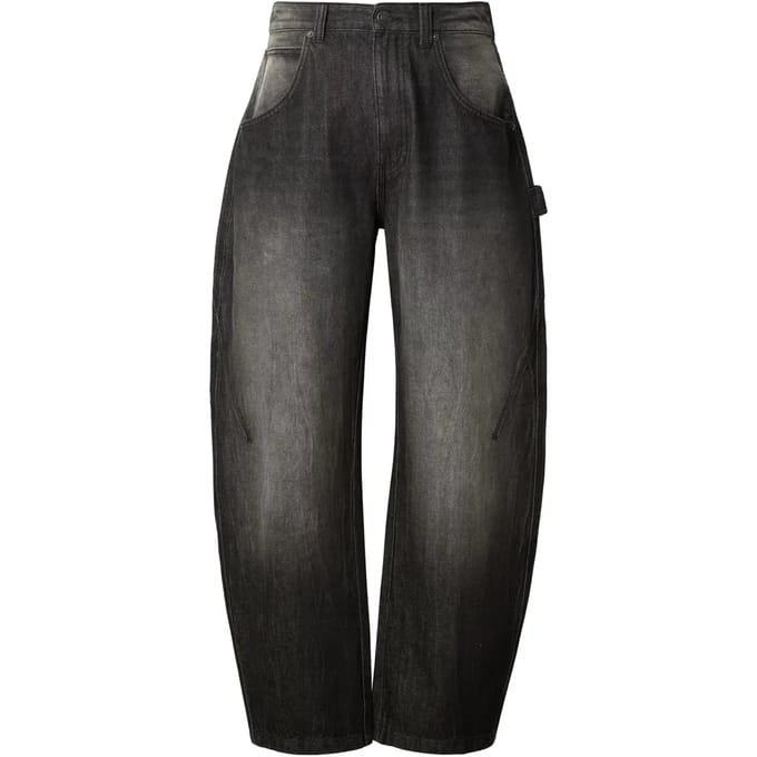Urban Classics - Heavy Baloon Jeans Wijde broek - Taille, 33 inch - Grijs