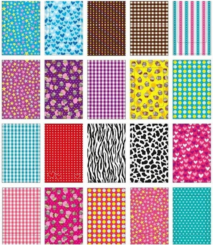 Set of 20 Colourful Stickers for Instax Mini 7S/8/25/50S/90 Instant Camera (A)