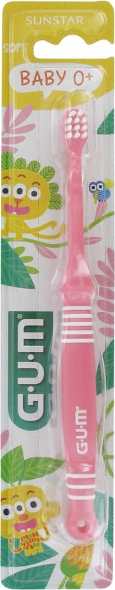 GUM Brosse à Dents Soft Baby 0 Mois et + 213 (Kleur : Roos)