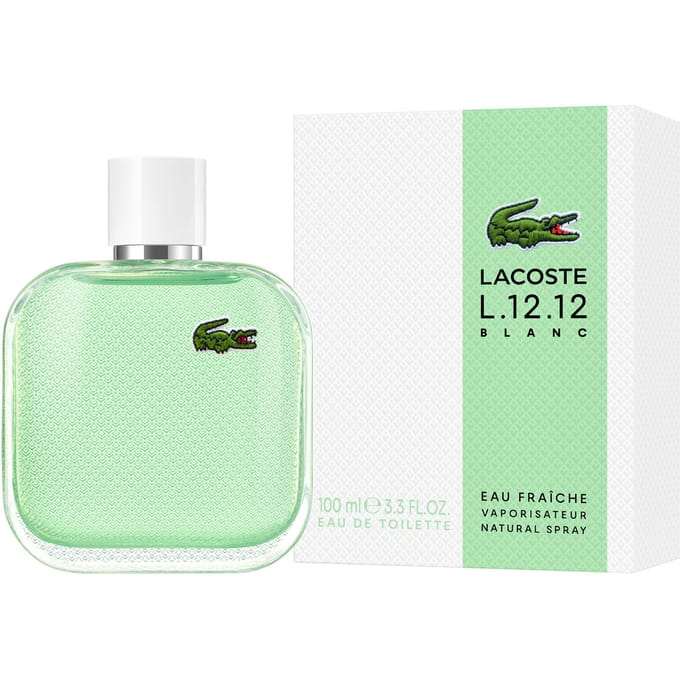 Nieuw: Lacoste L.12.12 Blanc Eau Fraiche 100ml Edt Spray