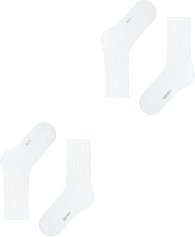 Esprit Basic Tennis 2-Pack eenkleurig katoen multipack sokken dames veelkleurig - maat 39-42