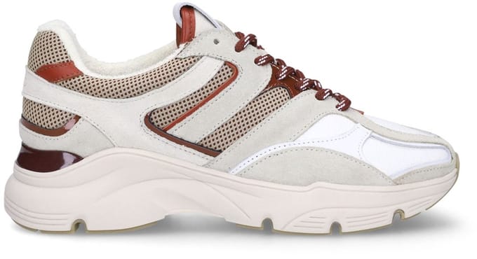 Manfield - Dames - Grijze suède sneakers - Maat 40