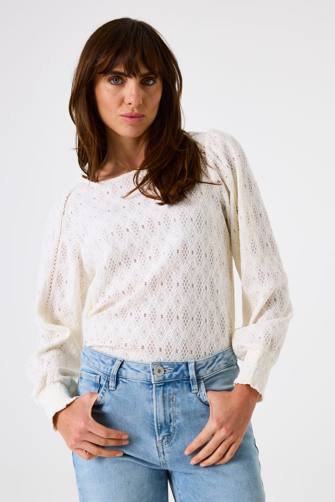 Dames-T-shirt met lange mouwen Garcia Regular Fit