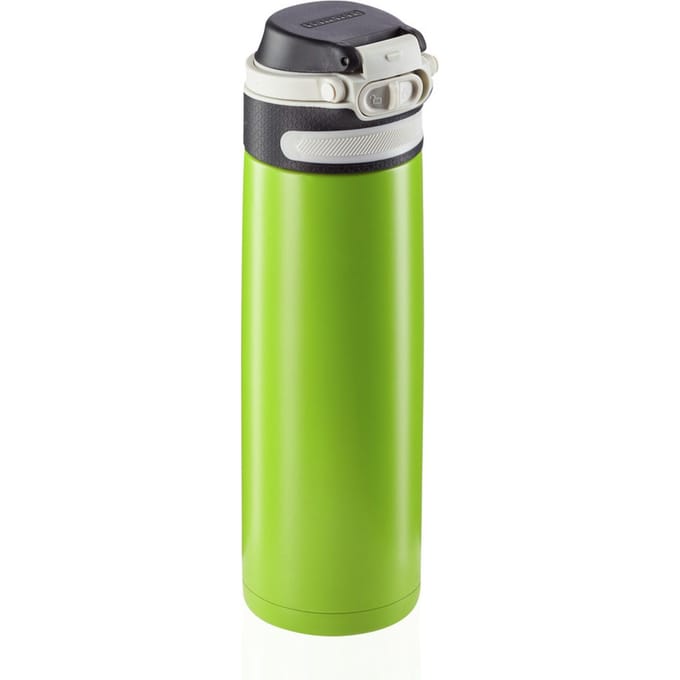 Leifheit thermosbeker Flip - 600 ml - RVS - groen
