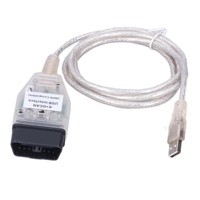 Autodiagnose Tool Kabel K+DCAN OBD2 USB Kabel Interface met Schakelaar Vervanging voor Serie 1 E81 gray