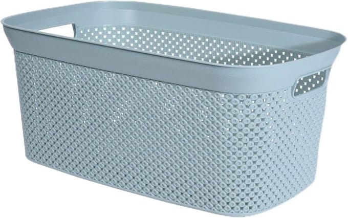 Wasmand - Vuilnisbak - Kleding Opslag - Vochtbestendig - 35 Liter - Grijs