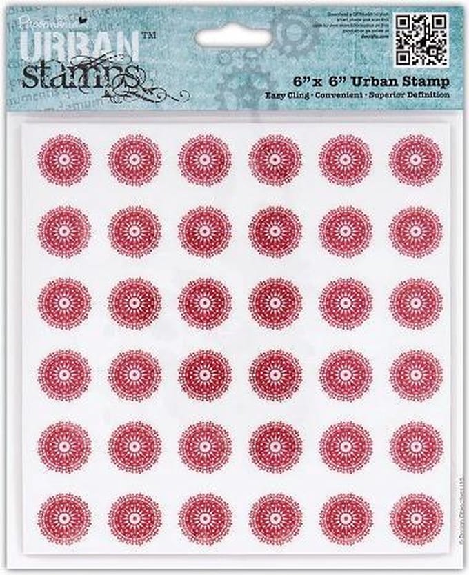 "6 x 6"" Urban Stamp - Home For Christmas - Snowflake"