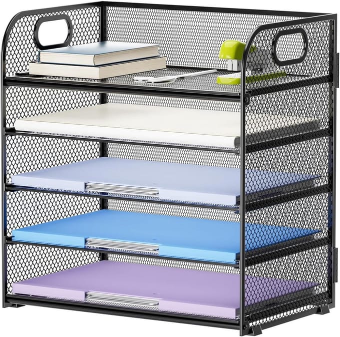 Omgoods - 5-laags Bureau Organizer met Handvat