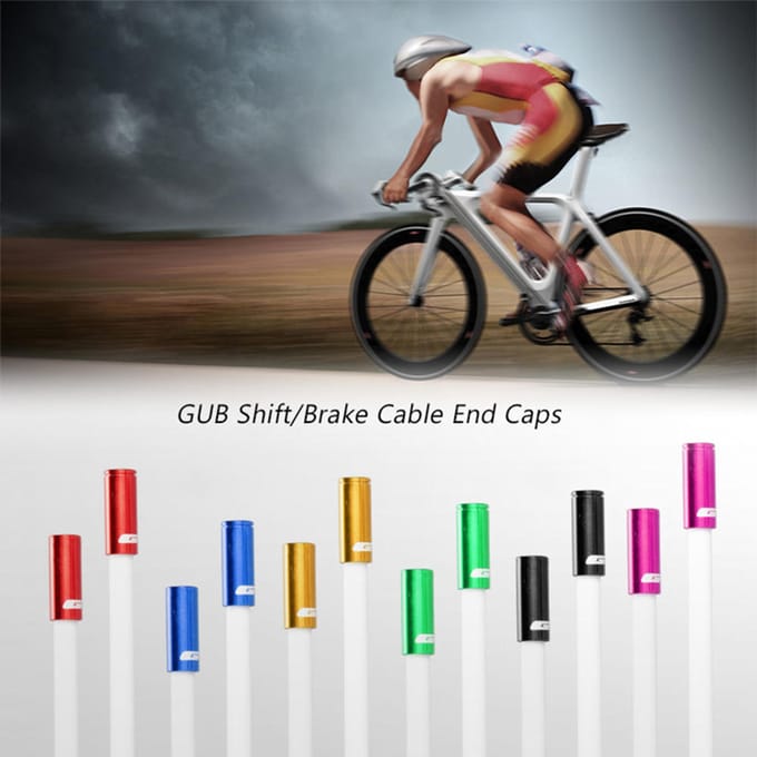 100 stuks remkabel eindkap 4mm/5mm fiets schakelkabel behuizing hulzen Dia 4mm zwart