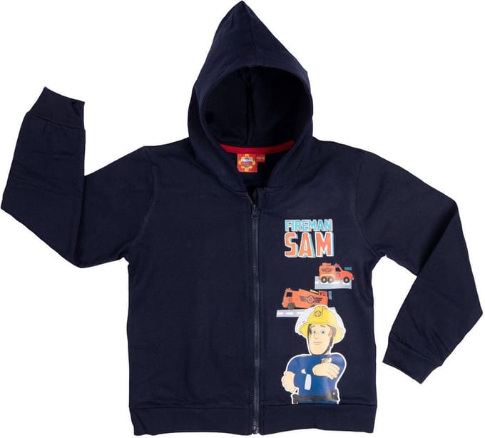 Brandweerman Sam Vest - Donkerblauw - Maat 122/128