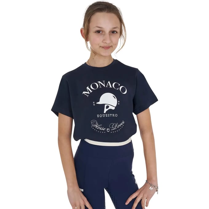 Katoenen meisjes-T-shirt Equestro Monaco