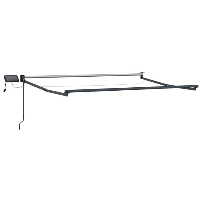 vidaXL - Elektrisch - Uittrekbaar - Markies - Frame - Antraciet - 3,5 - x - 2,5 - m