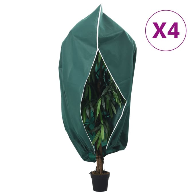 vidaXL - Plantenhoezen - met - ritssluiting - 4 - st - 70 - g/m² - 3,14x2,5 - m