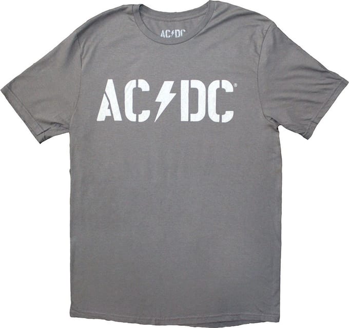 AC/DC - Logo PWR-UP EU Tour '24 Heren T-shirt - 3XL - Grijs