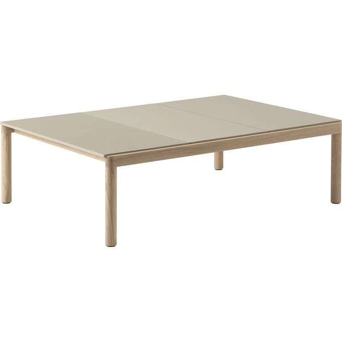 Muuto Couple Salontafel 120 x 84 - plain/plain/wavy - sand