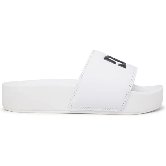Dc Shoes Platform Slippers Wit EU 42 Vrouw